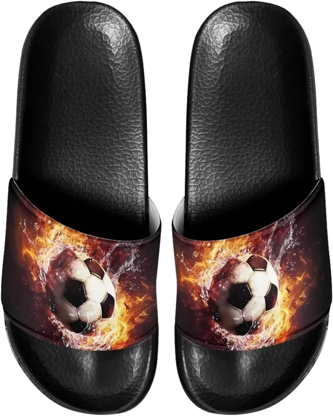 Slides for Men and,Flat Slides Slippers,Non-Slip Quick Drying Soft Lightweight Shower Shoes