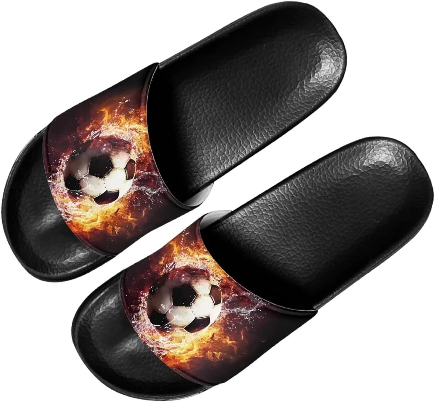 Slides for Men and,Flat Slides Slippers,Non-Slip Quick Drying Soft Lightweight Shower Shoes
