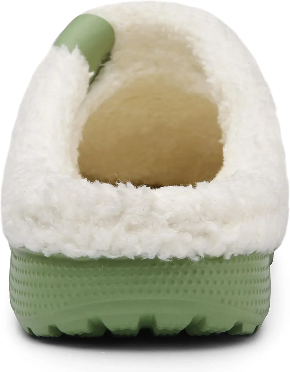 SMajong Mens Fur Lined Clogs Womens Waterproof Slippers Garden Shoes Winter Warm Plush Home House Slippers Indoor Outdoor Mules