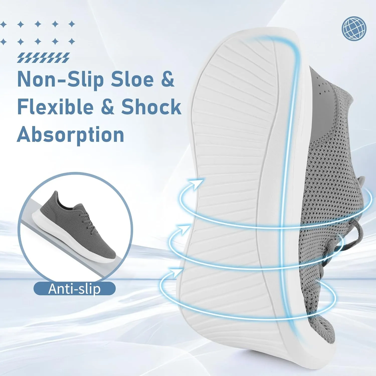 Sneakers for Women Men, Walking Shoes Tree Women’s Runner Sneakers with Arch Support, Comfortable Lightweight Walking Sneakers, Non Slip Athletic Tennis Running Shoes for Gym Workout Yoga Walking