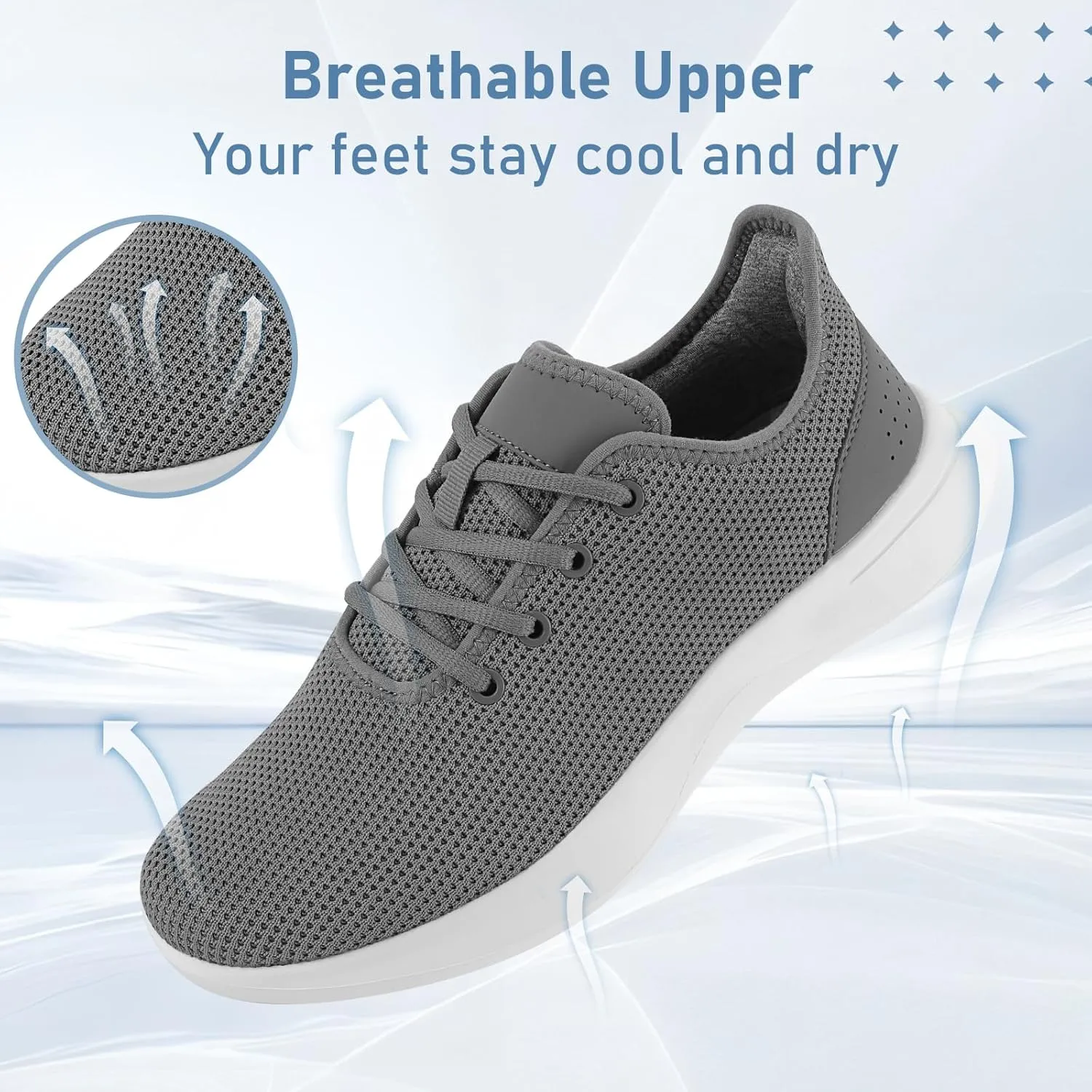 Sneakers for Women Men, Walking Shoes Tree Women’s Runner Sneakers with Arch Support, Comfortable Lightweight Walking Sneakers, Non Slip Athletic Tennis Running Shoes for Gym Workout Yoga Walking