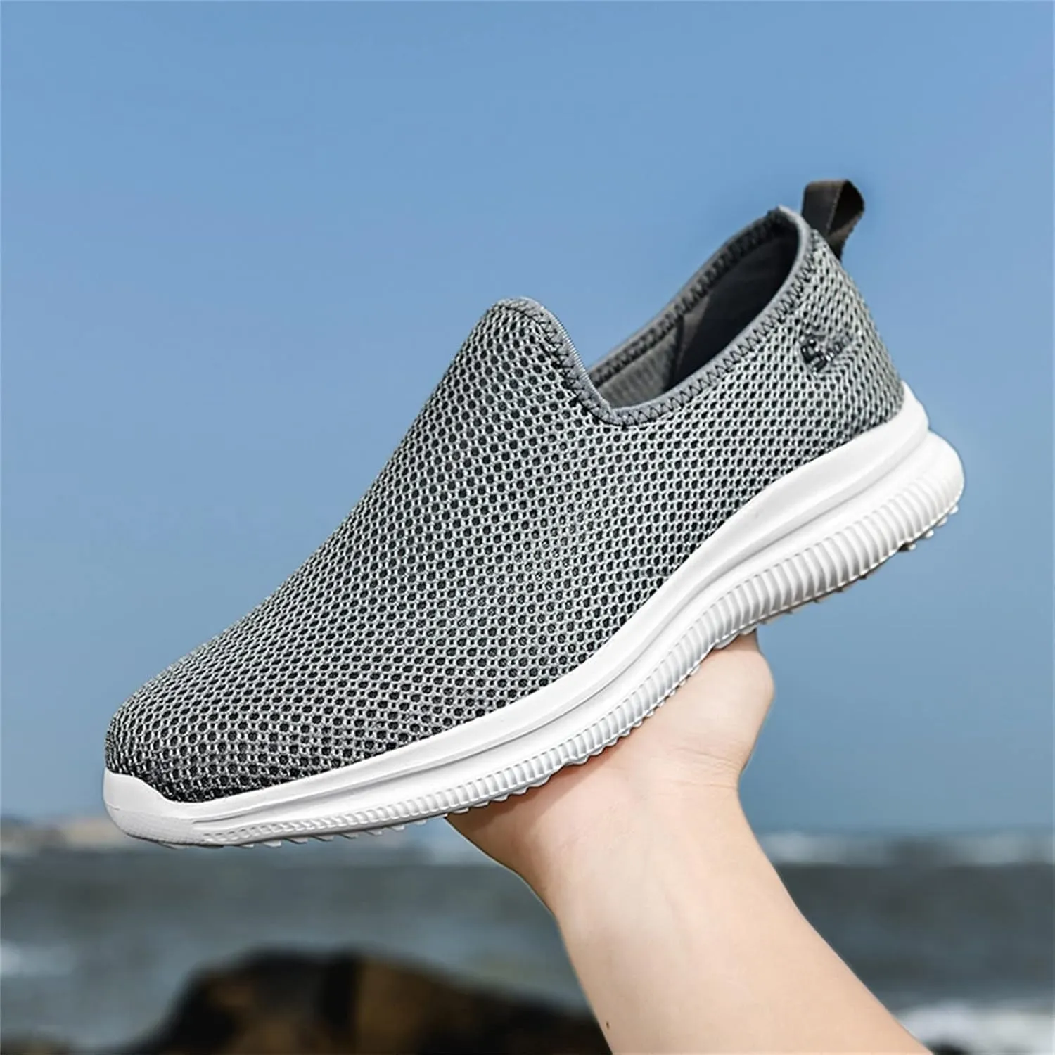 Sneakers for Women Walking Shoes Non Slip Lightweight Slip On Shoes Women Casual Shoes Dressy Casual White Platform Sneakers Slip On Tennis Shoe White Loafers