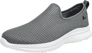 Sneakers for Women Walking Shoes Non Slip Lightweight Slip On Shoes Women Casual Shoes Dressy Casual White Platform Sneakers Slip On Tennis Shoe White Loafers