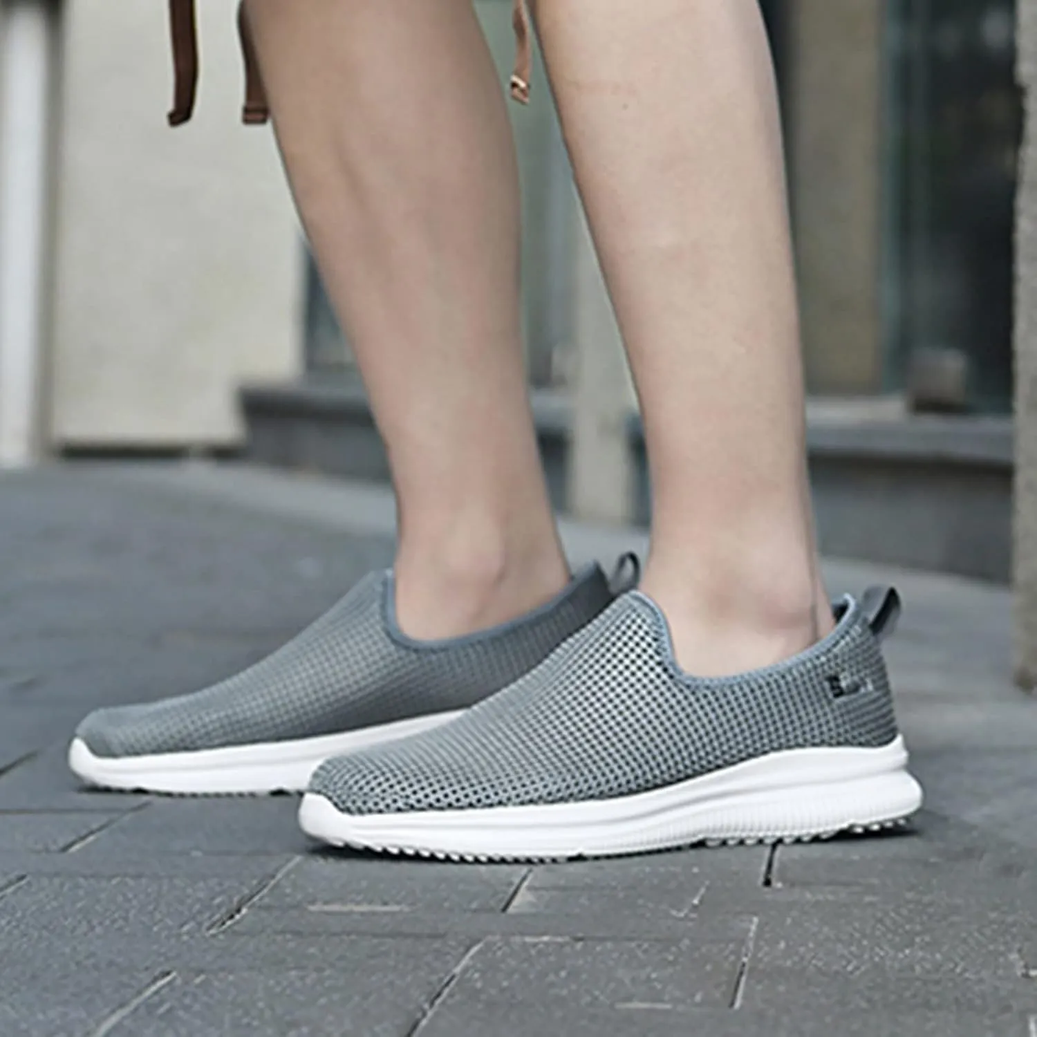 Sneakers for Women Walking Shoes Non Slip Lightweight Slip On Shoes Women Casual Shoes Dressy Casual White Platform Sneakers Slip On Tennis Shoe White Loafers