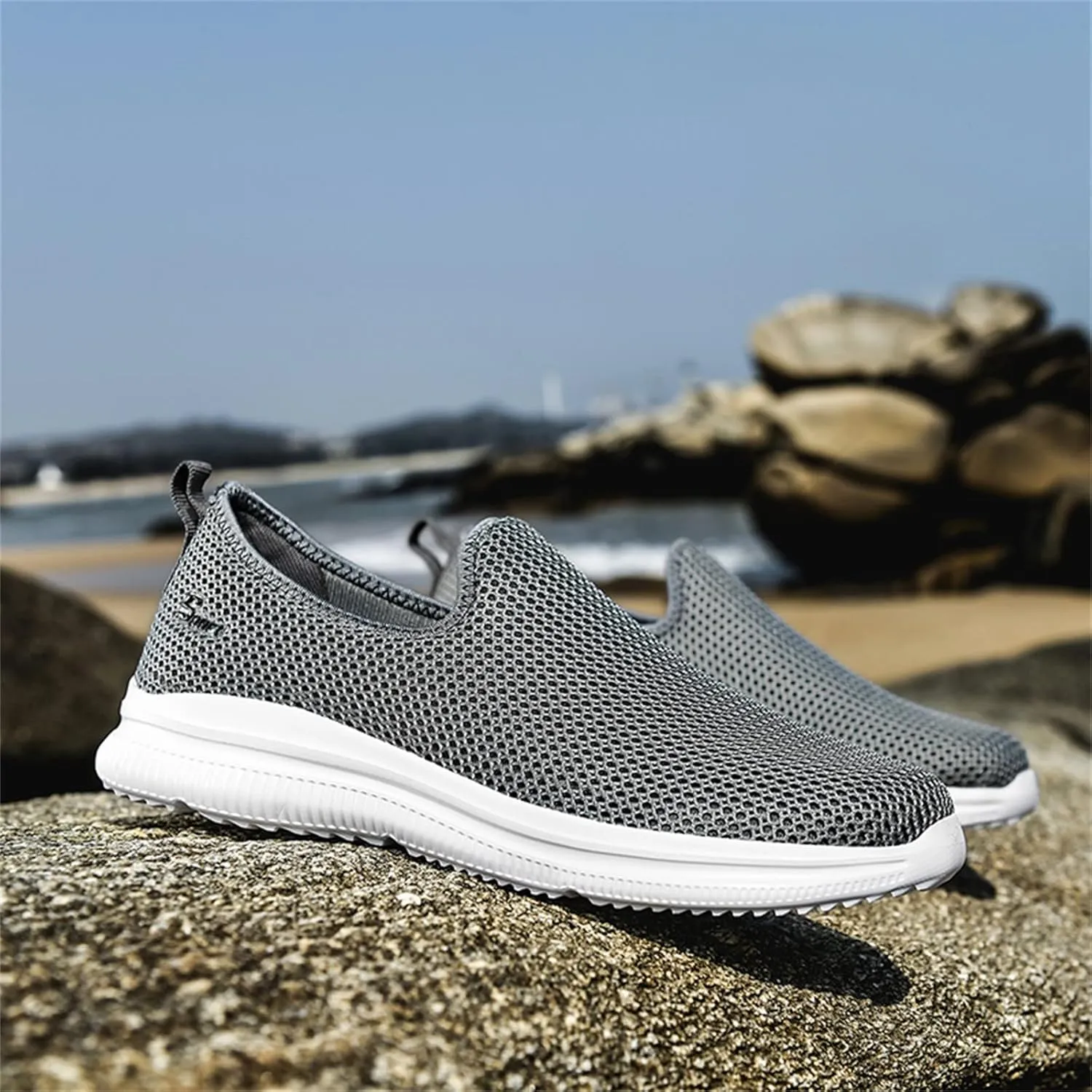 Sneakers for Women Walking Shoes Non Slip Lightweight Slip On Shoes Women Casual Shoes Dressy Casual White Platform Sneakers Slip On Tennis Shoe White Loafers