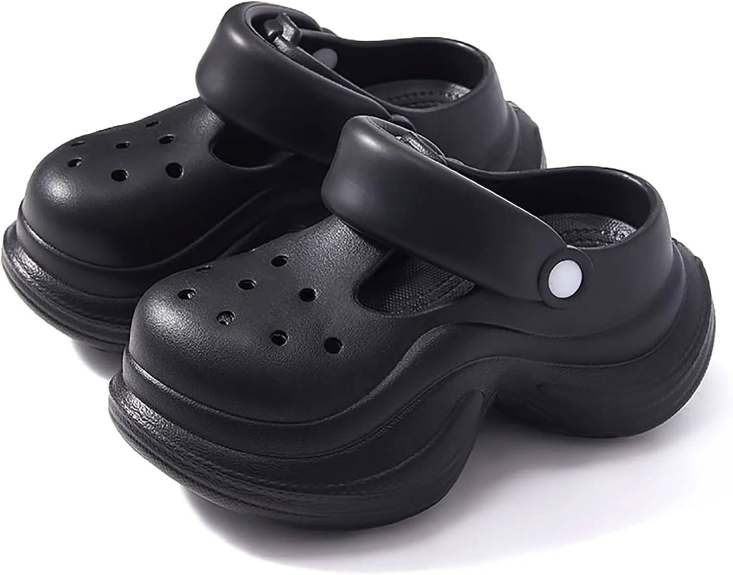 Solaud Women's Platform Clogs Cute Accessories Thick Bottom High Platform Clog Sandals Comfortable Non-Slip Garden Outdoor Beach Clogs