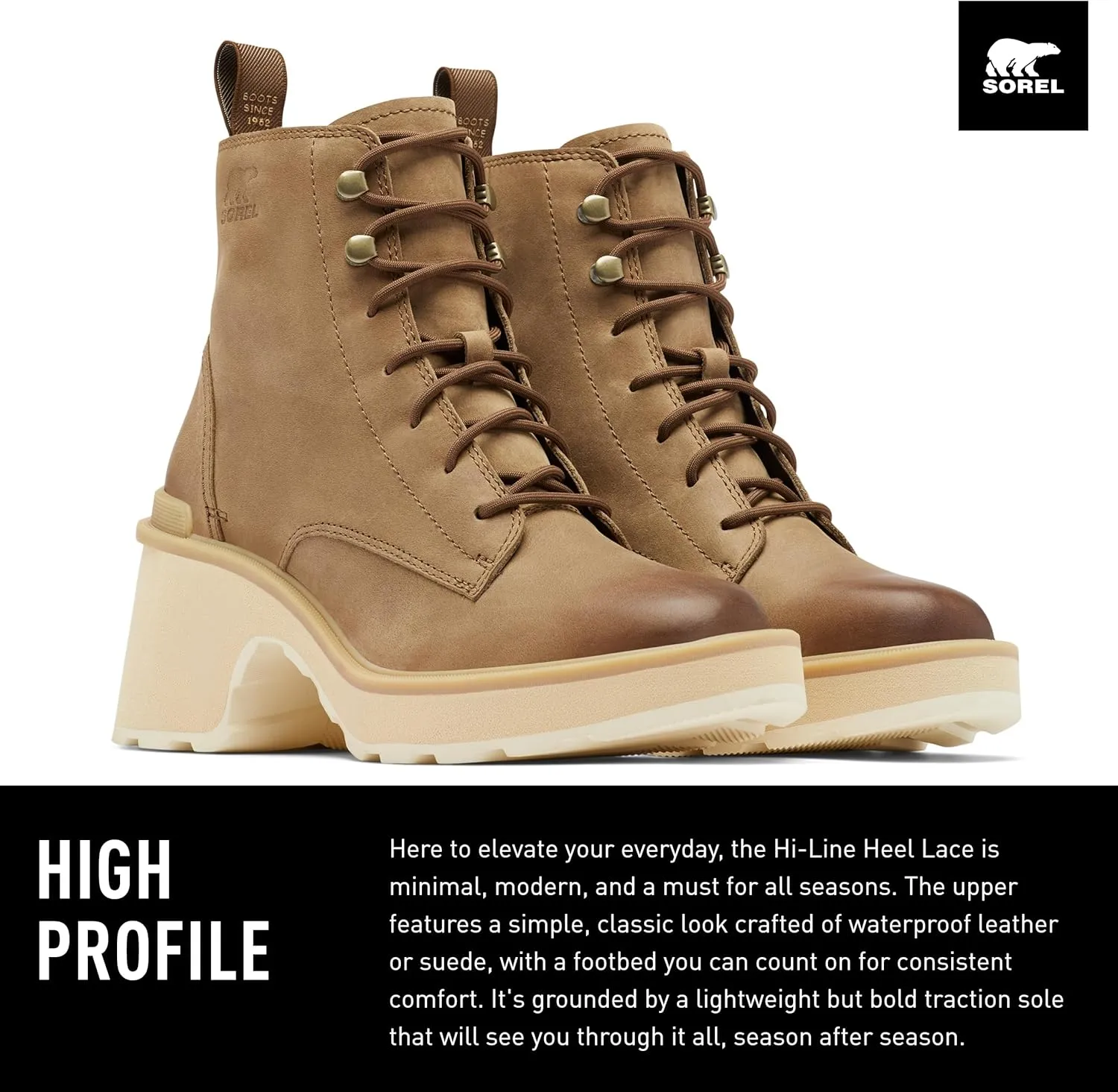 Sorel Women's Hi-Line Heel Lace Boots