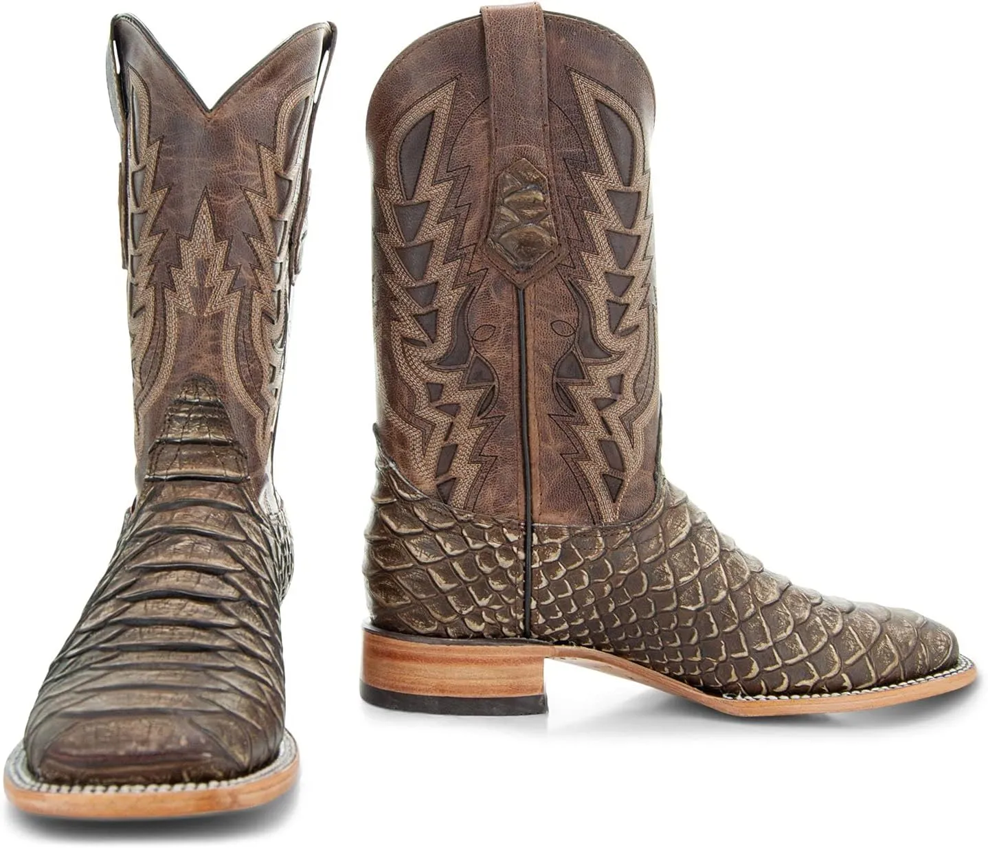Soto Boots Mens Python Print Boots H50032
