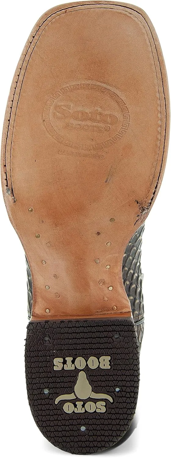 Soto Boots Mens Python Print Boots H50032