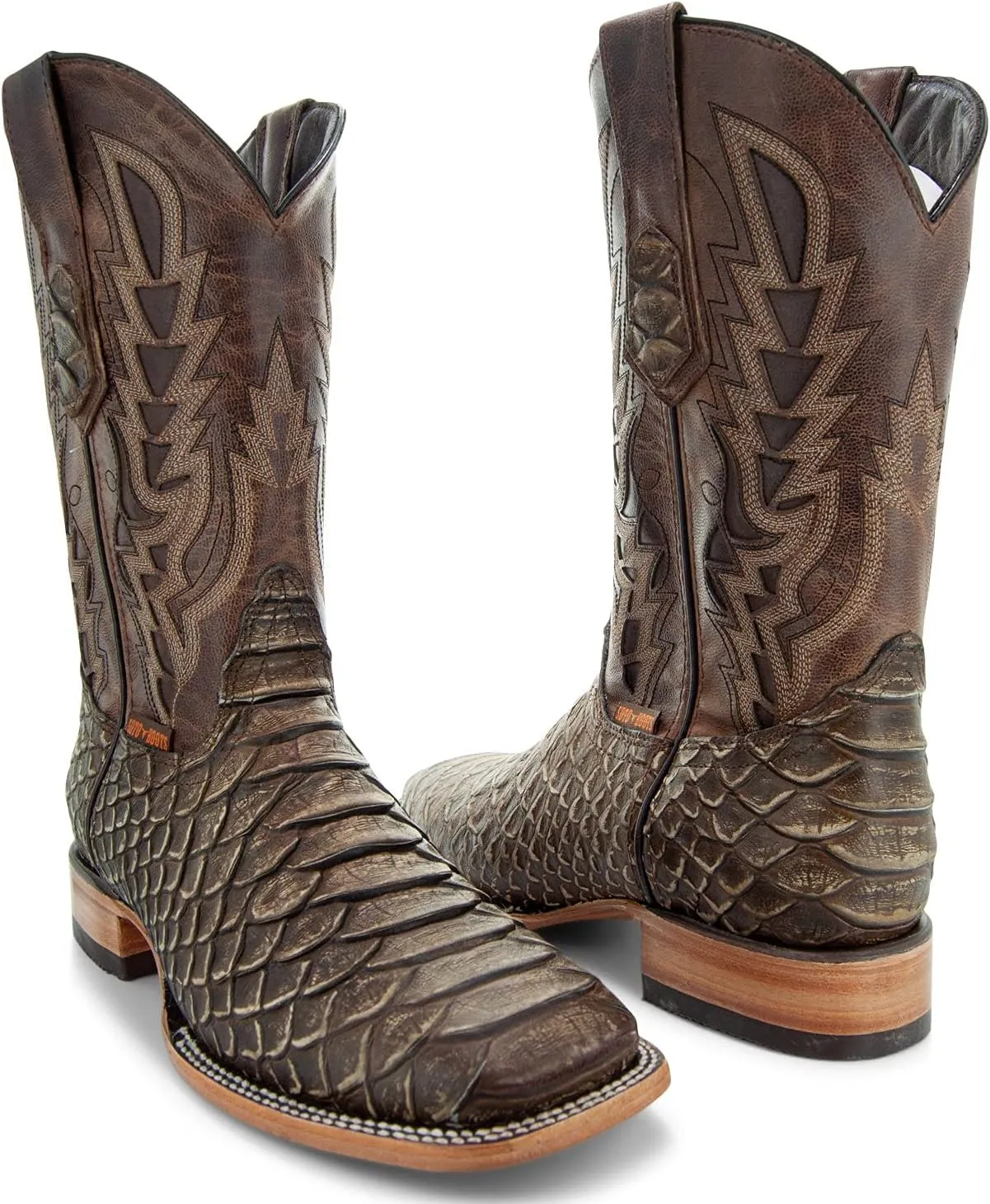 Soto Boots Mens Python Print Boots H50032