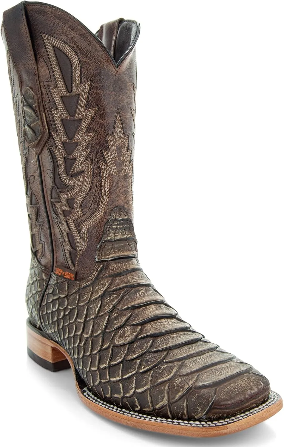 Soto Boots Mens Python Print Boots H50032