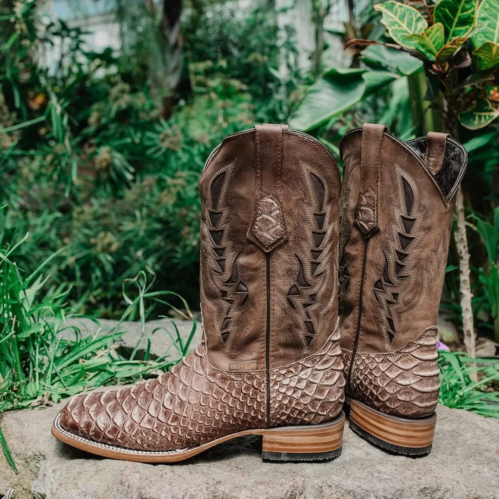 Soto Boots Mens Python Print Boots H50032