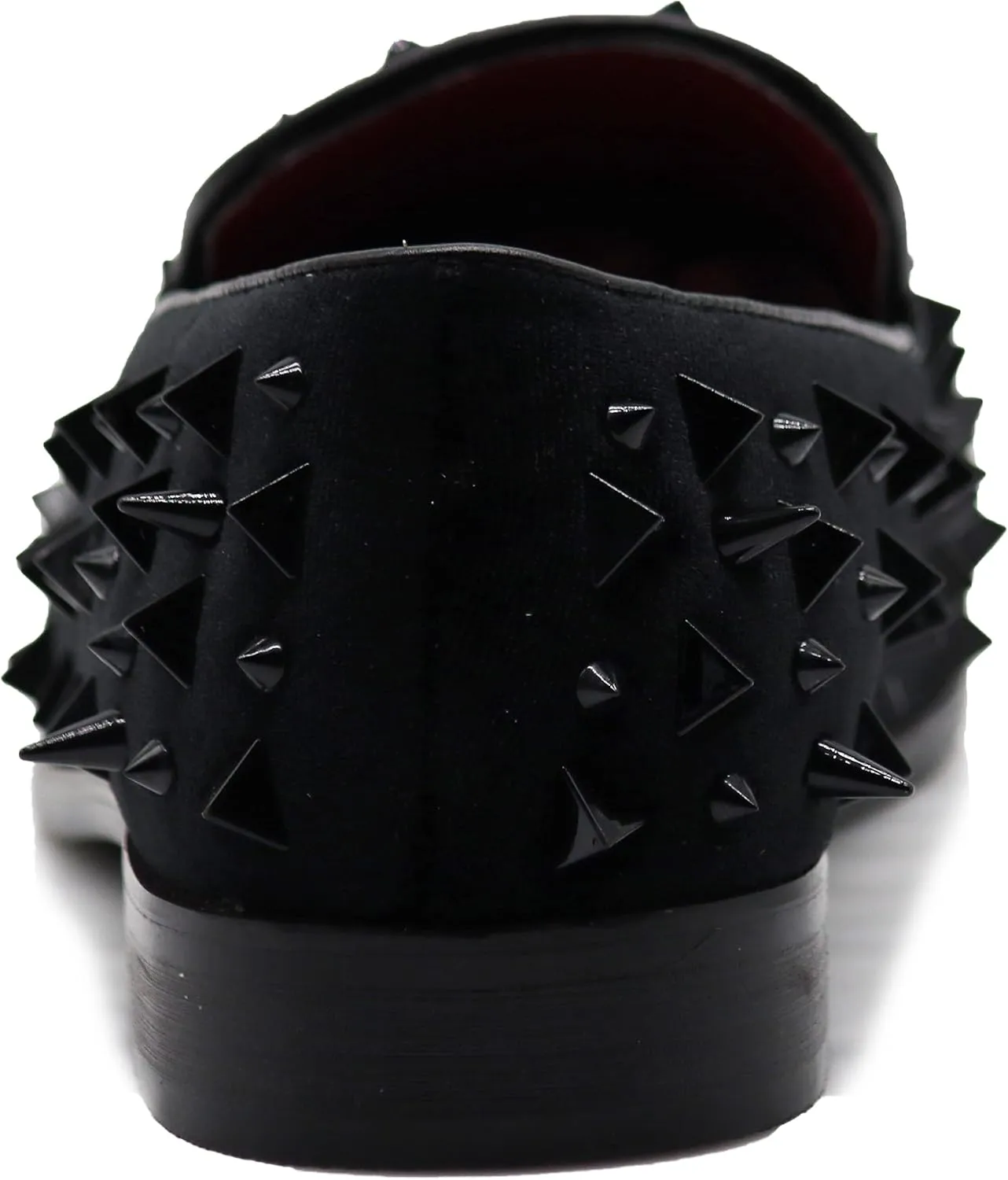 SPK09 Men's Vintage Spike Dress Loafers Slip On Fashion Shoes Classic Tuxedo Dress Shoes