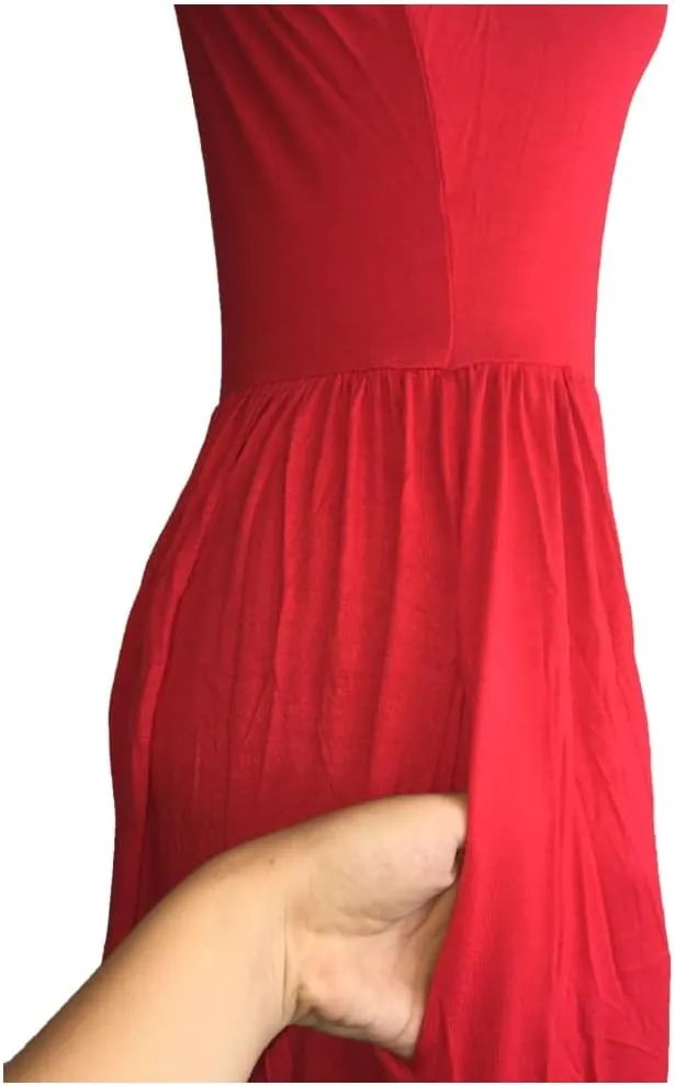 Spring Dresses Women Casual Long Sleeve Striped Loose Fit Pleated Maxi Dress with Pockets Spring Fall Outfit Basic Clothes