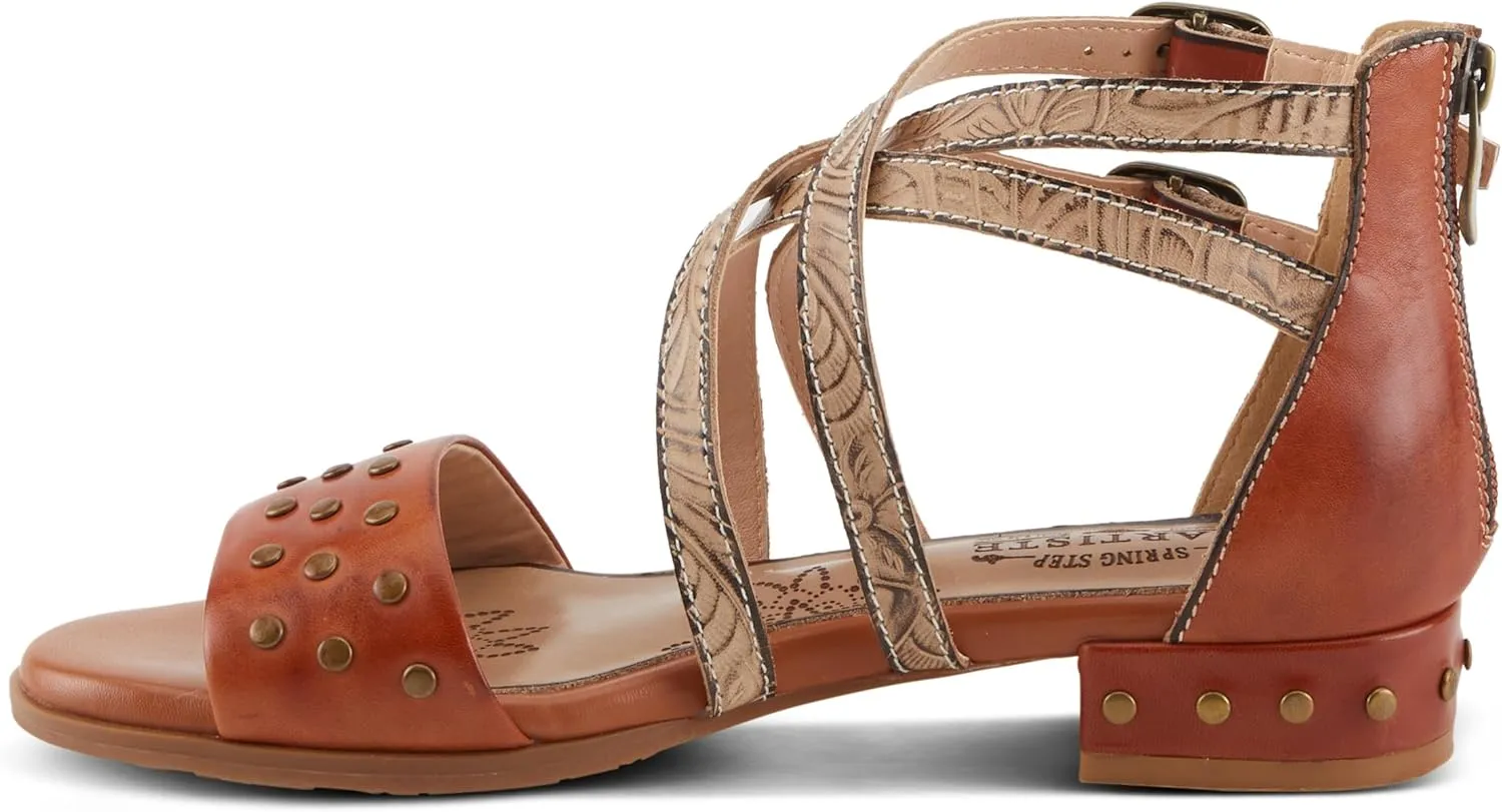 Spring Step L'Artiste Women's Carys High-Energy Stud Detail Sandals - Stylish, Snug Fit for Adventures