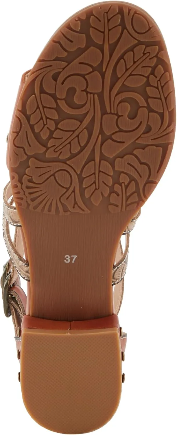 Spring Step L'Artiste Women's Carys High-Energy Stud Detail Sandals - Stylish, Snug Fit for Adventures