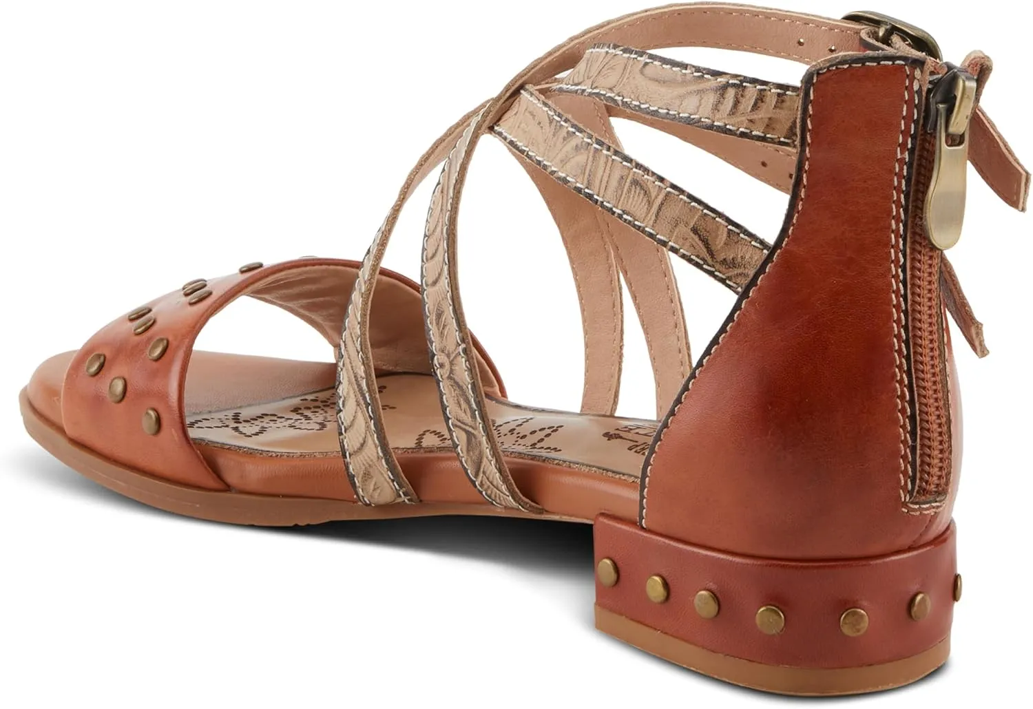Spring Step L'Artiste Women's Carys High-Energy Stud Detail Sandals - Stylish, Snug Fit for Adventures