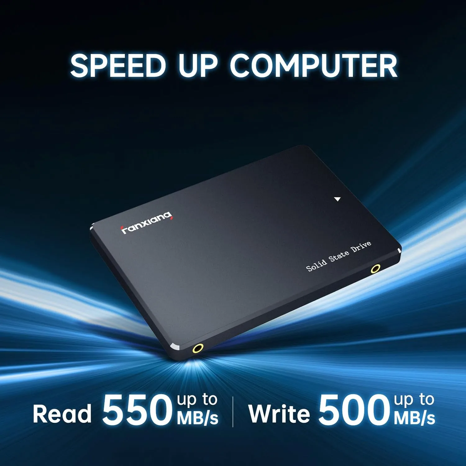 SSD 2TB Internal Solid State Drive SATA III 6Gb/s 2.5", 3D NAND, SLC Cache, Up to 550MB/s, Compatible with Laptops and PC Desktops(S101)