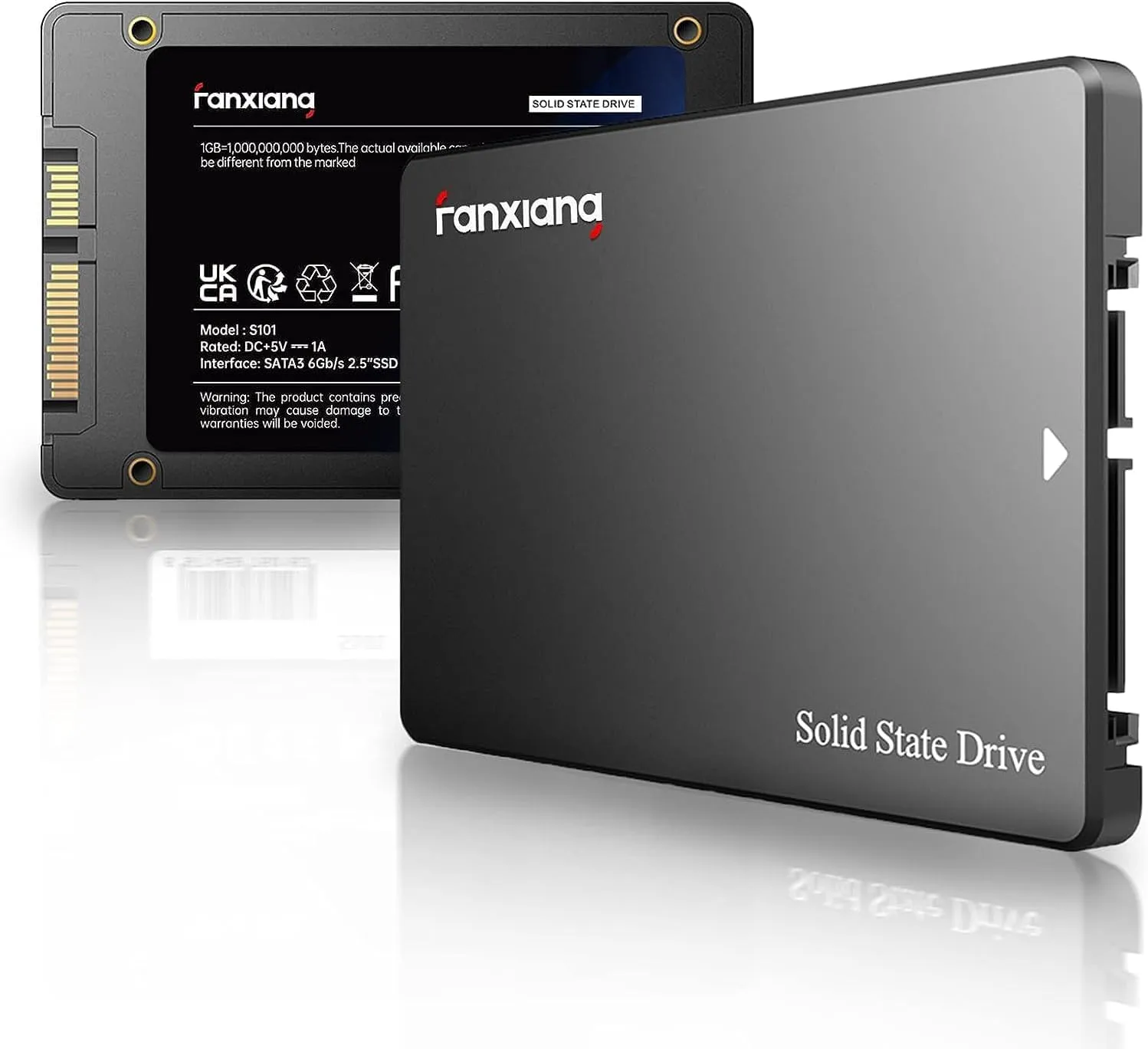 SSD 2TB Internal Solid State Drive SATA III 6Gb/s 2.5", 3D NAND, SLC Cache, Up to 550MB/s, Compatible with Laptops and PC Desktops(S101)