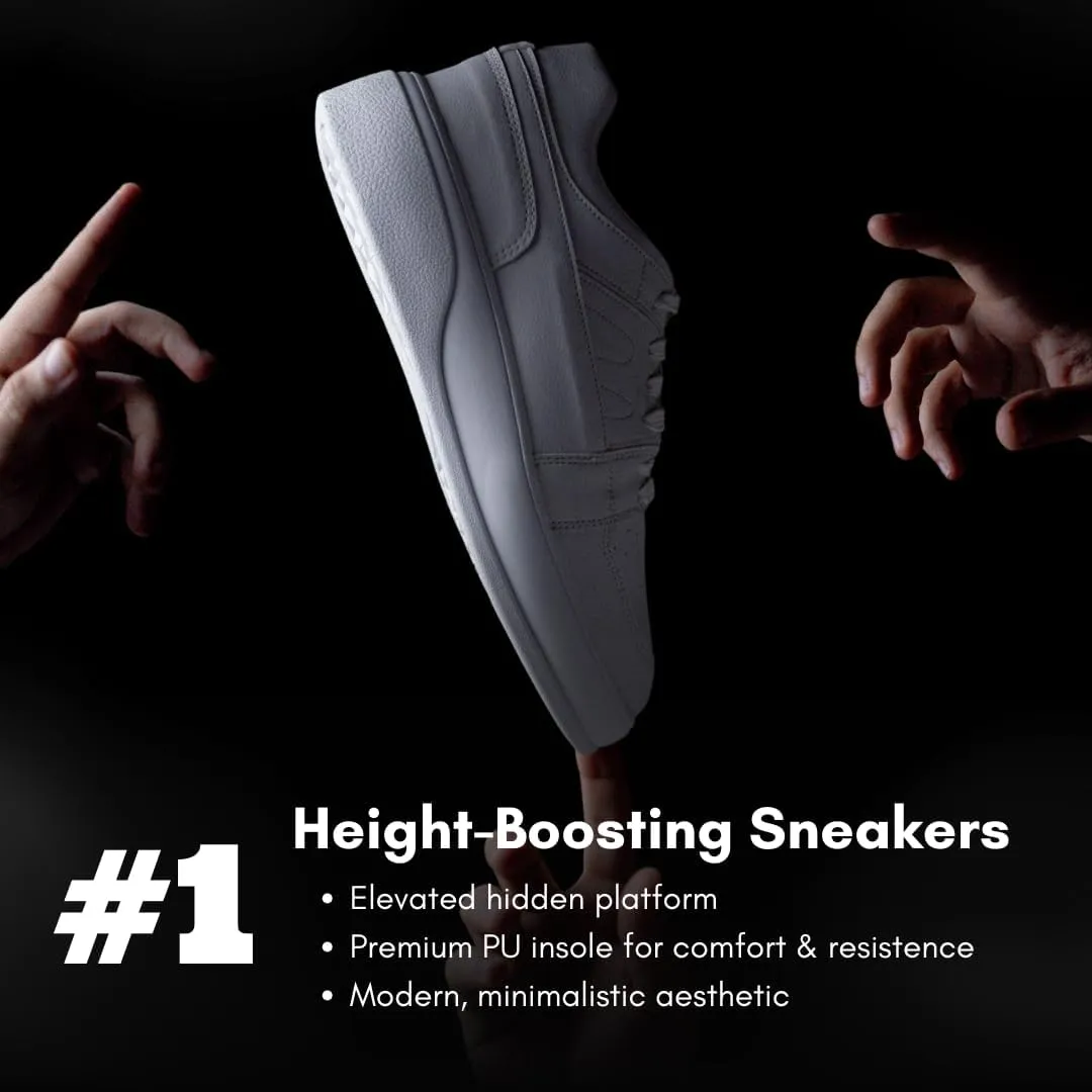 Staerk Druon Men's Platform Sneakers Invisible Height-Boost Gain 2.5 Inches With Premium PU for Superior Durability & Comfort Stylish Lightweight and Designed for All-Day Wear With Enhanced Support and Resistance