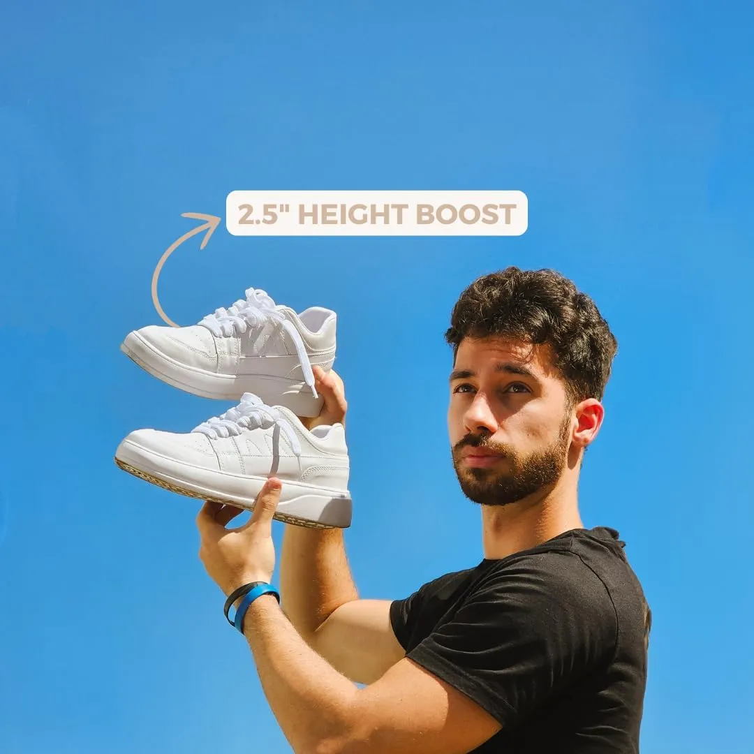 Staerk Druon Men's Platform Sneakers Invisible Height-Boost Gain 2.5 Inches With Premium PU for Superior Durability & Comfort Stylish Lightweight and Designed for All-Day Wear With Enhanced Support and Resistance