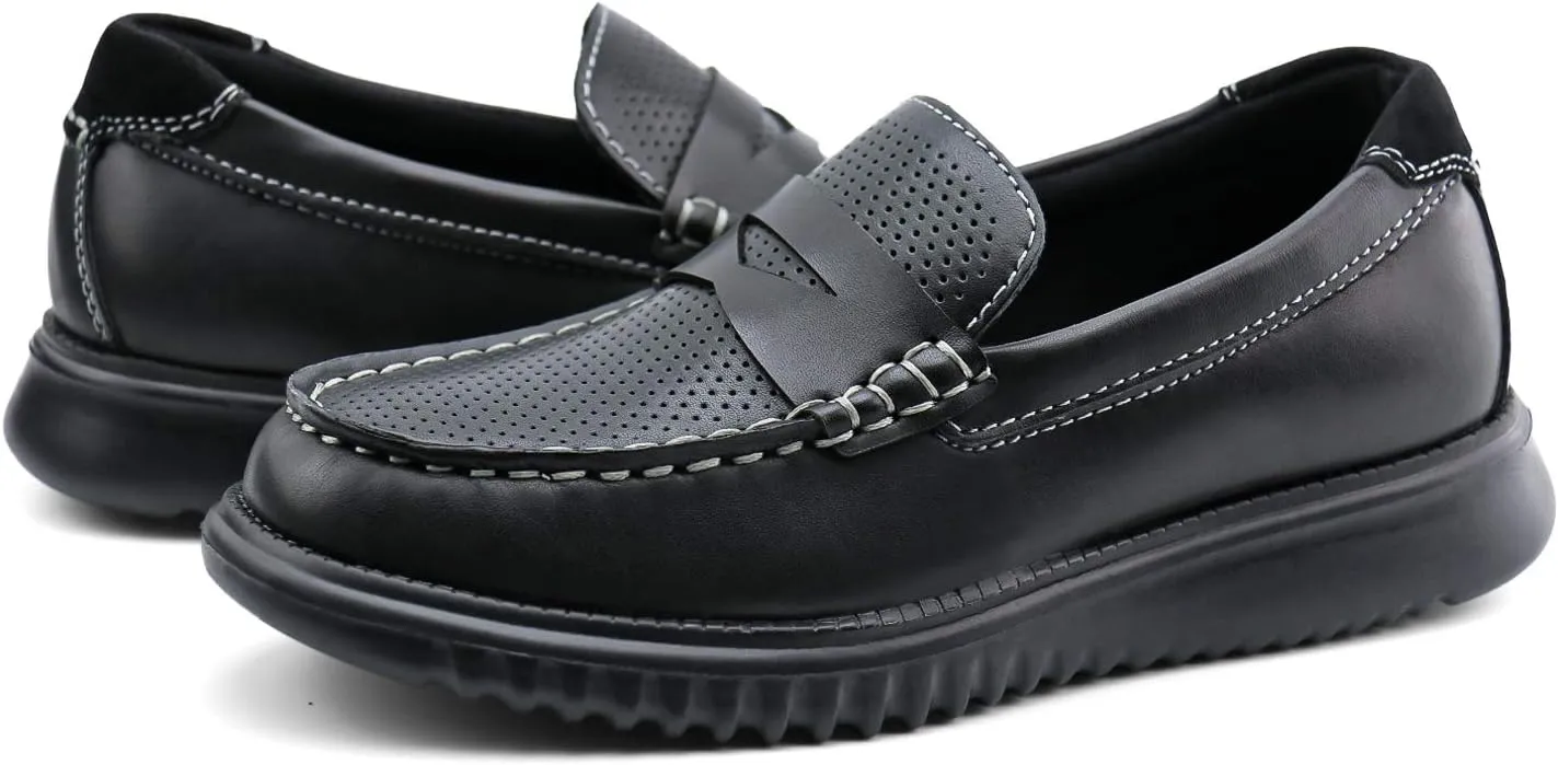 starmerx Boys Loafers Kids Casual Slip On School Shoes Girls Moccasin