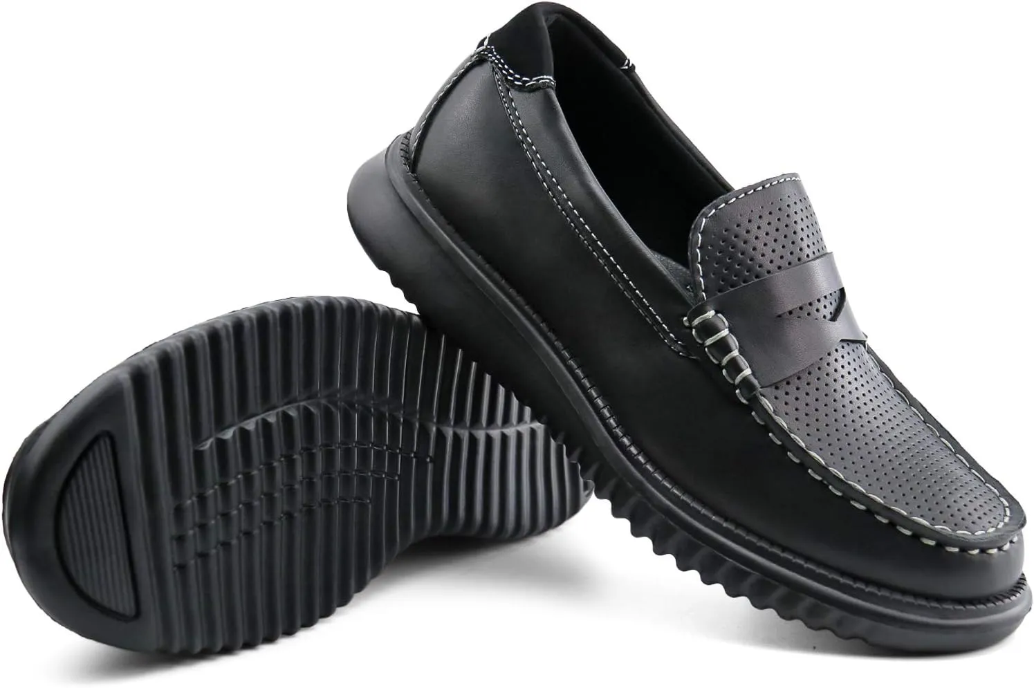 starmerx Boys Loafers Kids Casual Slip On School Shoes Girls Moccasin