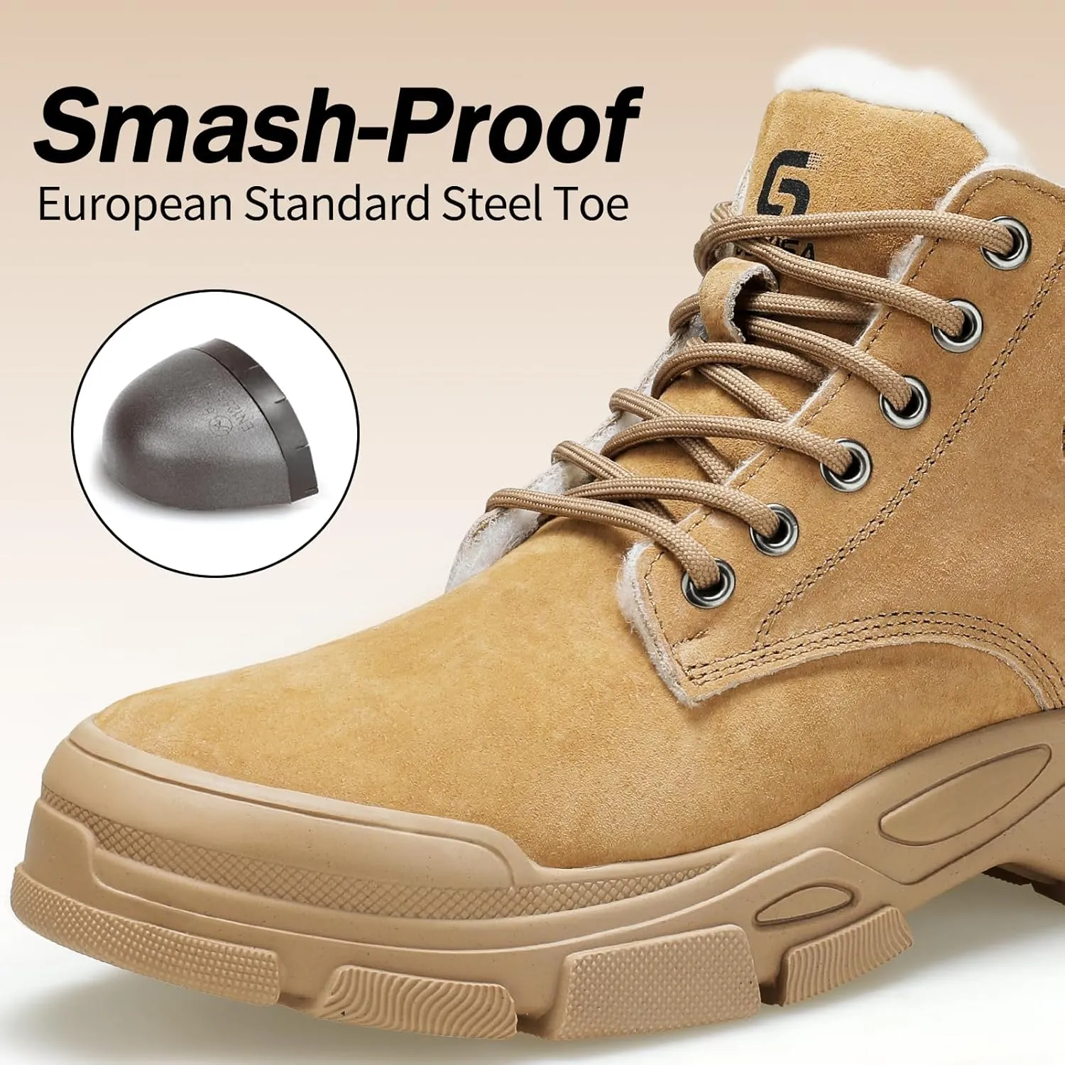 Steel Toe Shoes for Men Work Shoes Breathable Lightweight Safety Shoes Indestructible Steel Toe Sneakers Soft Comfortable Work Sneakers Industrial Construction Work Boots