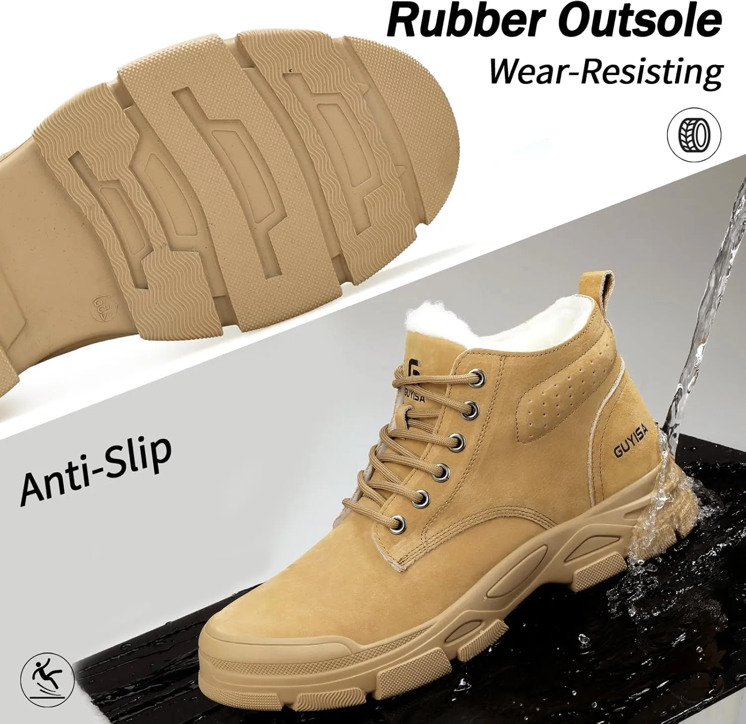 Steel Toe Shoes for Men Work Shoes Breathable Lightweight Safety Shoes Indestructible Steel Toe Sneakers Soft Comfortable Work Sneakers Industrial Construction Work Boots