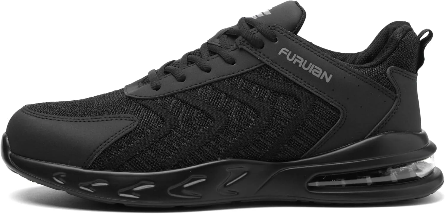 Steel Toe Shoes for Men Work Women Lightweight Air Cushion Sneakers Slip Resistant Safety Work Boots Indestructible Shoes