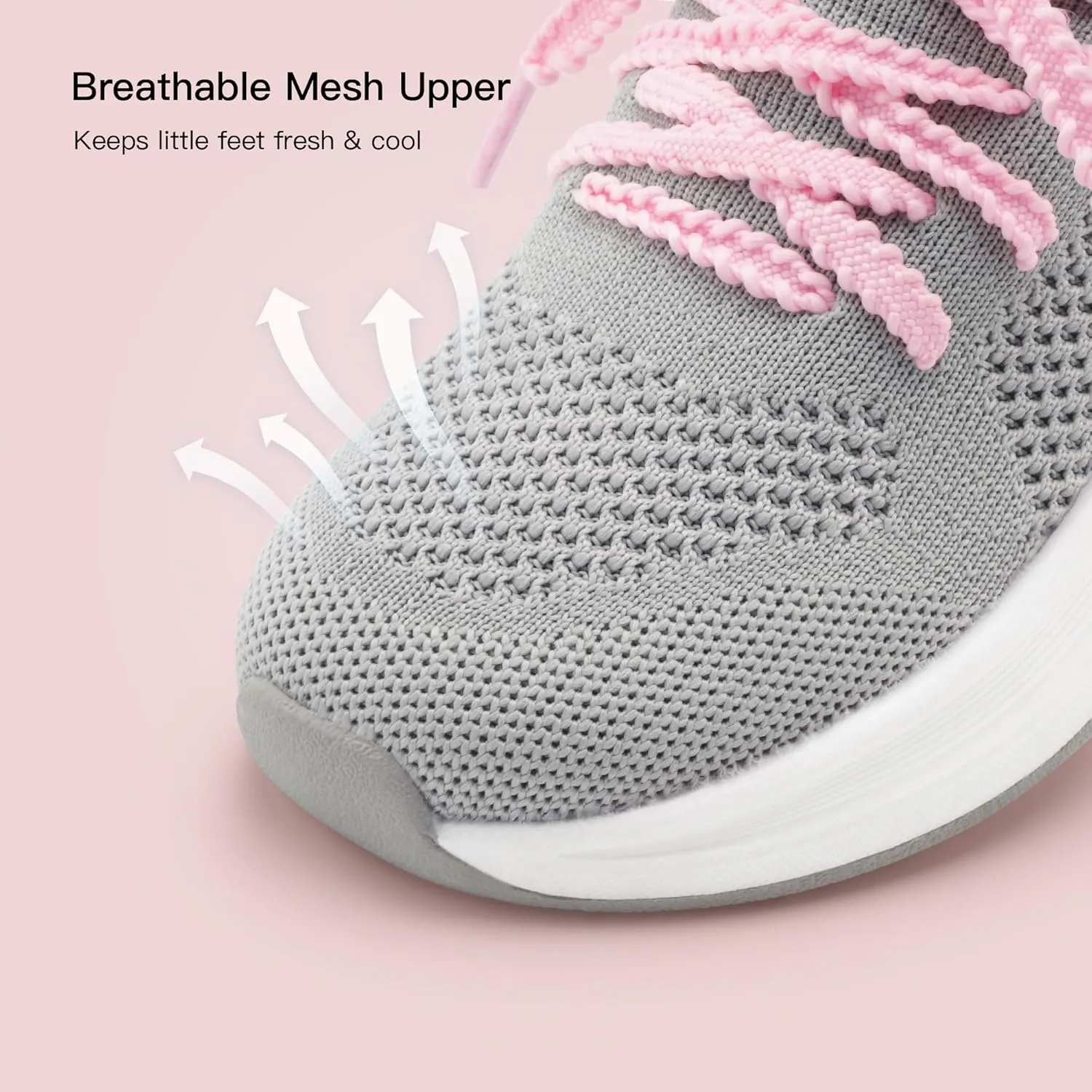 Stelle Girls Sneakers Kids Tennis Running Walking Shoes Slip-On Athletic Non Slip Lightweight Breathable Sport Shoes for Little/Big Kid