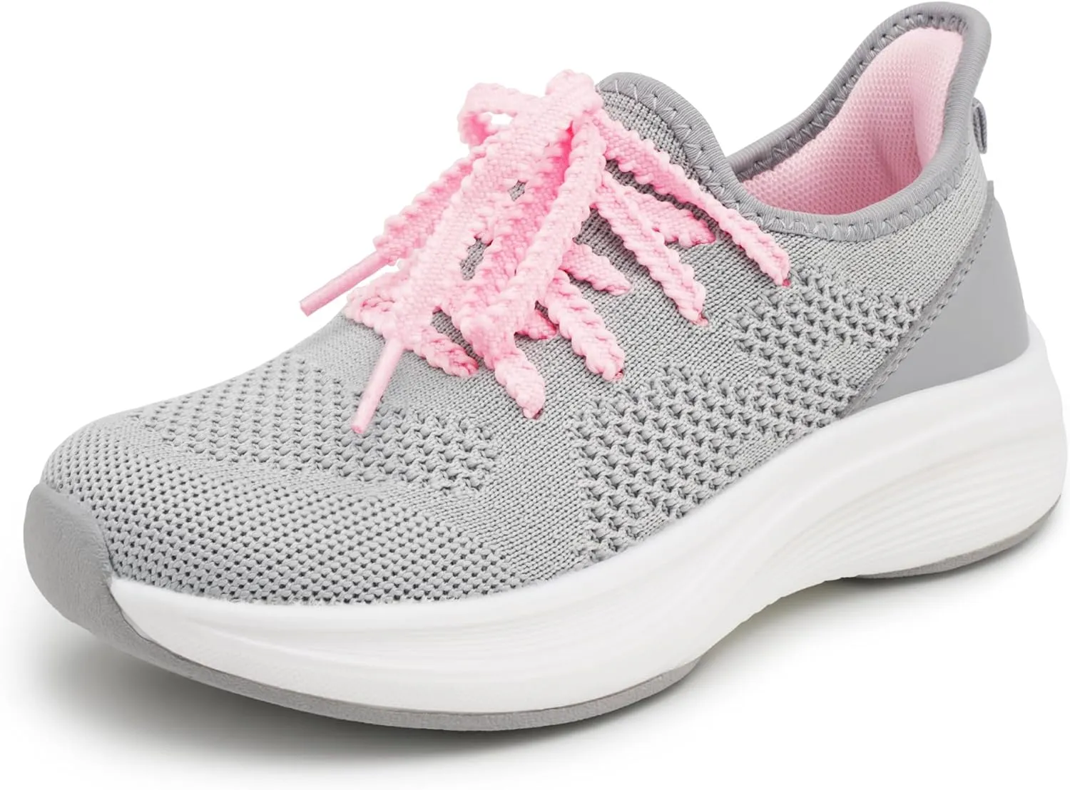 Stelle Girls Sneakers Kids Tennis Running Walking Shoes Slip-On Athletic Non Slip Lightweight Breathable Sport Shoes for Little/Big Kid