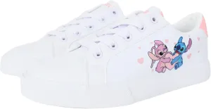 Stitch and Angel Womens Sneakers Low Top Lace Up