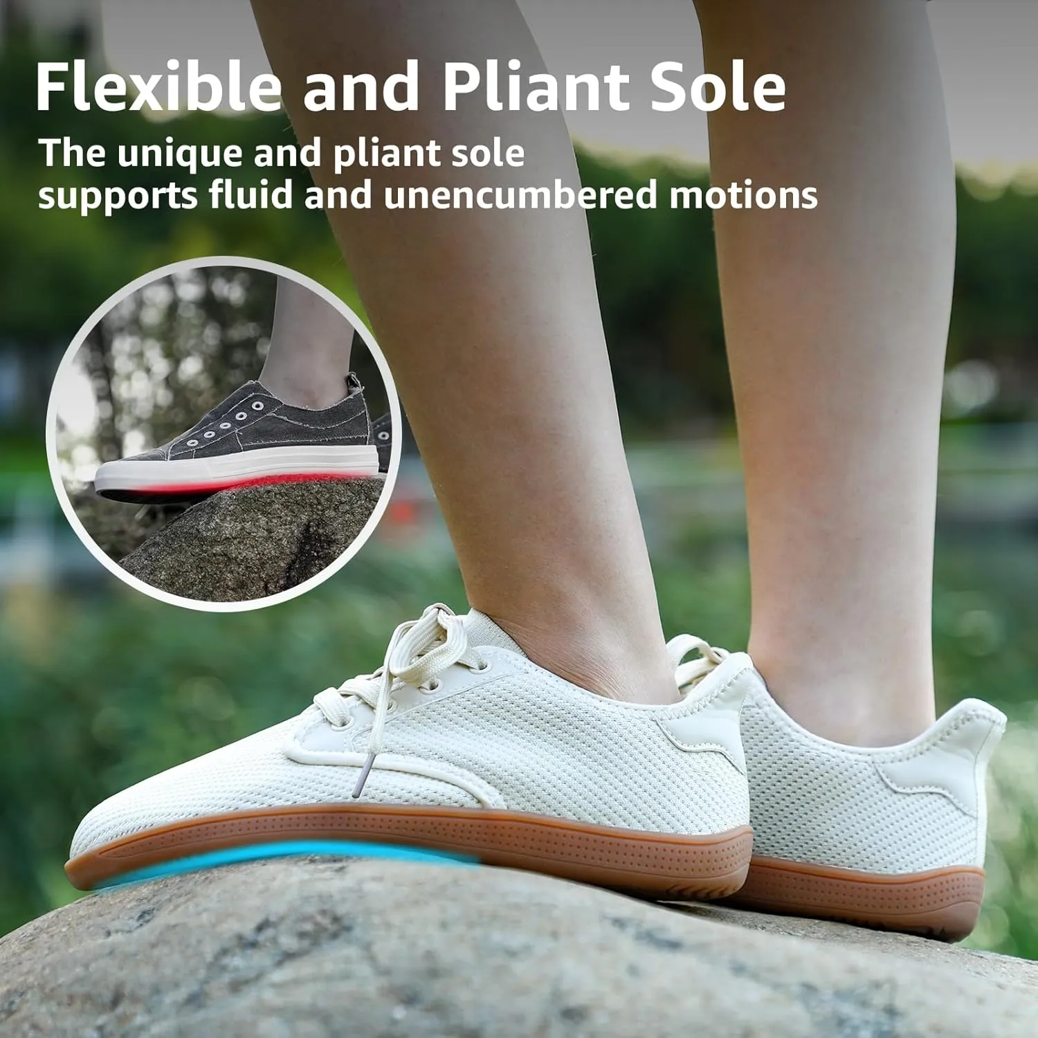 STQ Wide Toe Box Barefoot Shoes Women Minimalist Zero Drop Trail Running Sneakers Width Grounded Walking Tennis Footwear for Hiking Athletic Crossfit Workout Gym Training