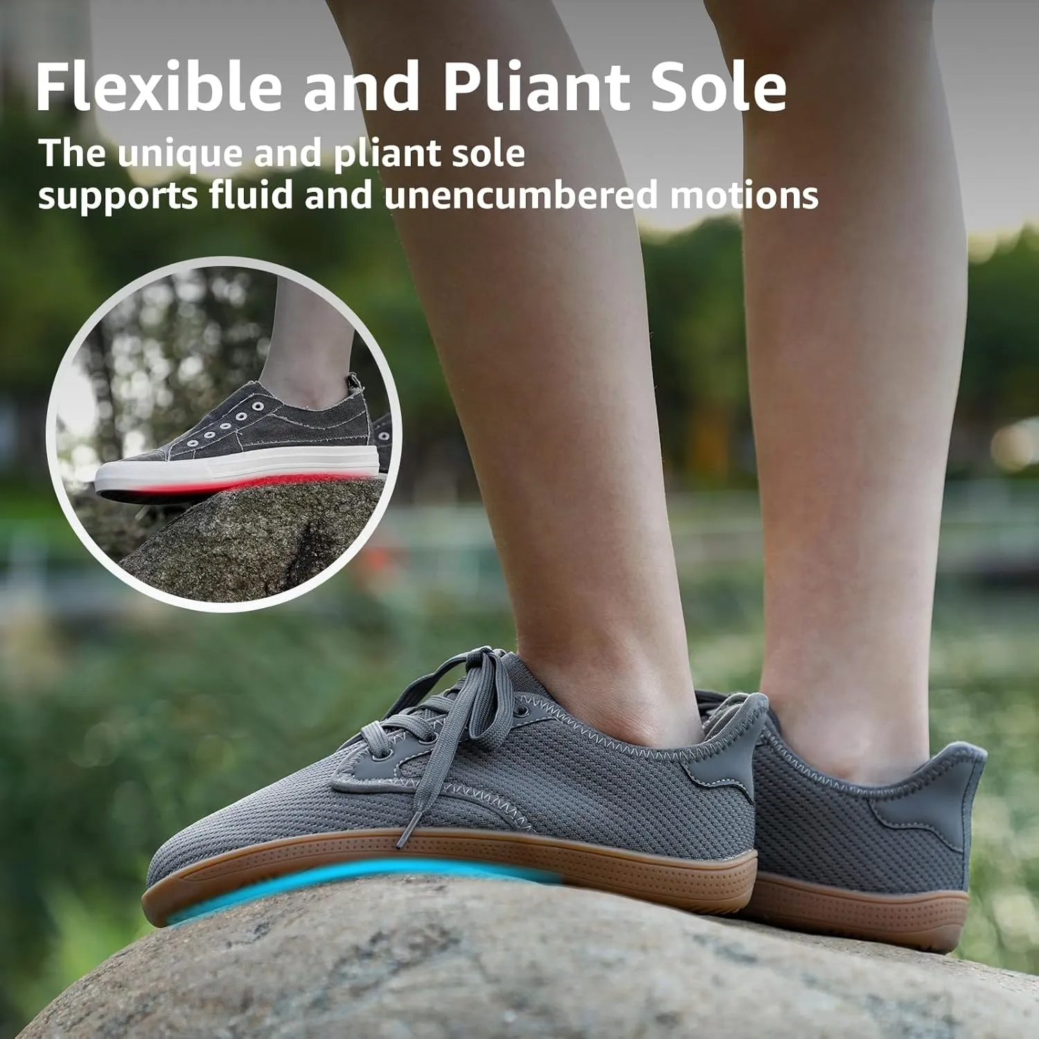 STQ Wide Toe Box Barefoot Shoes Women Minimalist Zero Drop Trail Running Sneakers Width Grounded Walking Tennis Footwear for Hiking Athletic Crossfit Workout Gym Training