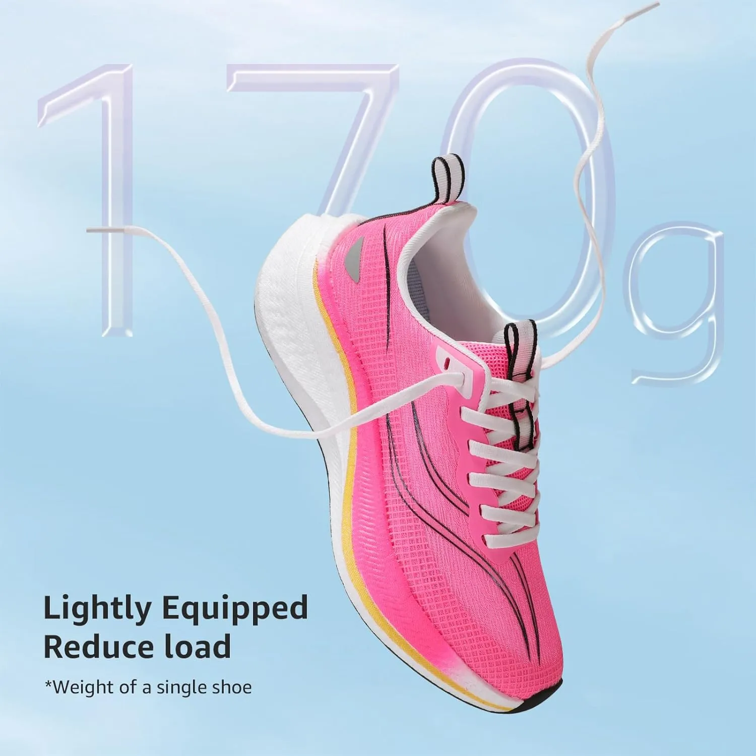STQ Women Carbon Plate Road Running Shoes Ultra Light Cushion Sole