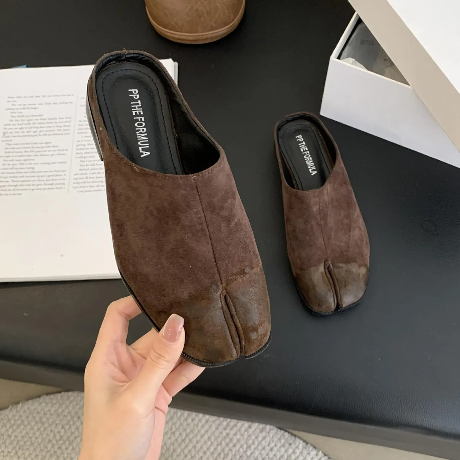 Tabi Shoes Flats Split Toe Mules Ballet Sandals Non Slip Breathable Cute Kawaii Fashion Trendy Elegant Casual Comfy Office Business Summer Beach Outdoors Gifts for Daughter Back to School