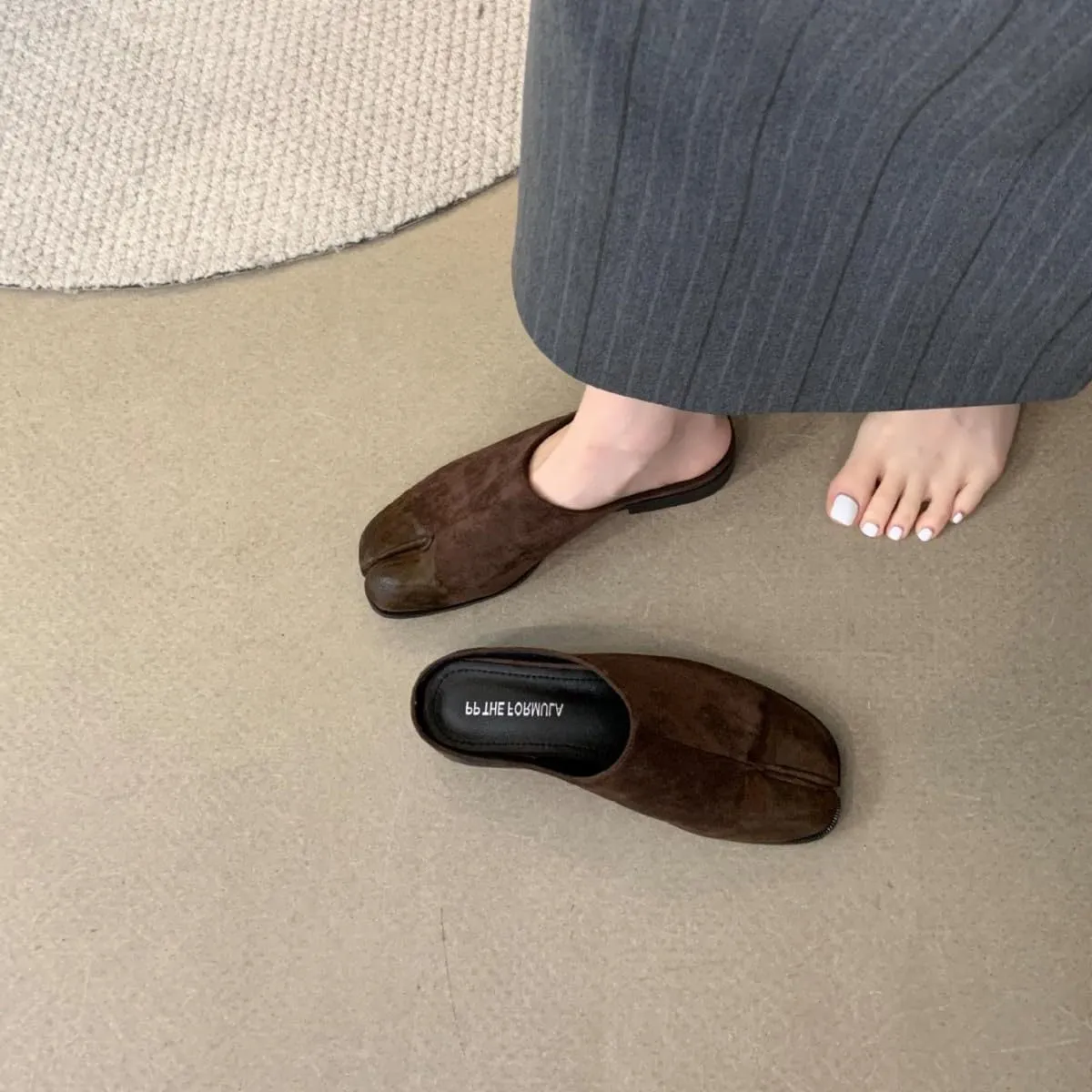 Tabi Shoes Flats Split Toe Mules Ballet Sandals Non Slip Breathable Cute Kawaii Fashion Trendy Elegant Casual Comfy Office Business Summer Beach Outdoors Gifts for Daughter Back to School