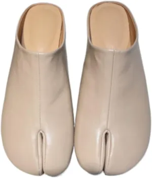 Tabi Shoes Mules Split Toe Cute Slip On Neutral for Women Girls - Retro Trendy Kawaii Casual Loafers Comfortable Walking Lightweight Soft All-Match for Daily Wear Standing All Day Business Office