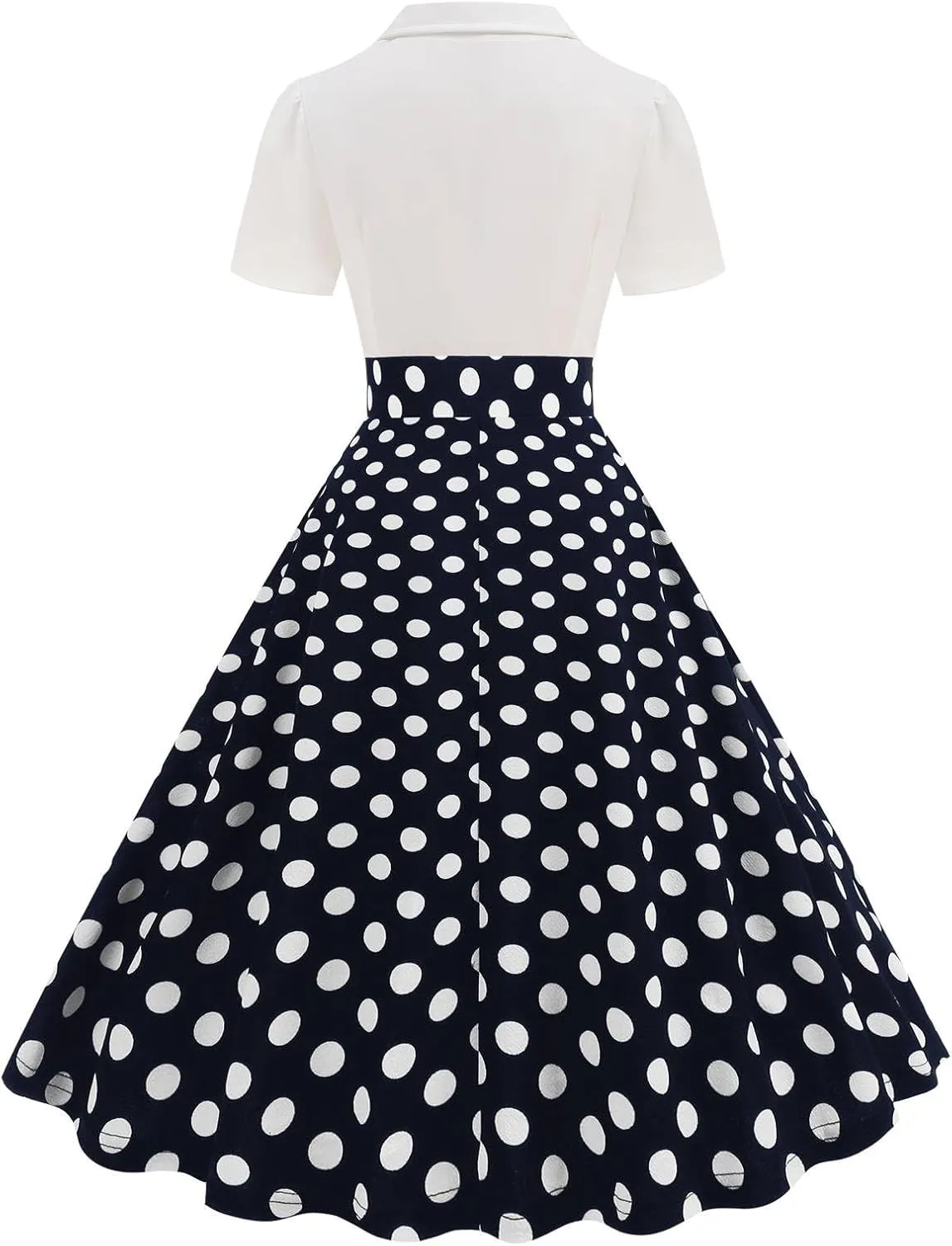 Tea Party Dress for Women 1950S 1960S Vintage Short Prom Summer Polka Dot Cocktail Swing Retro 50'S Style Dresses
