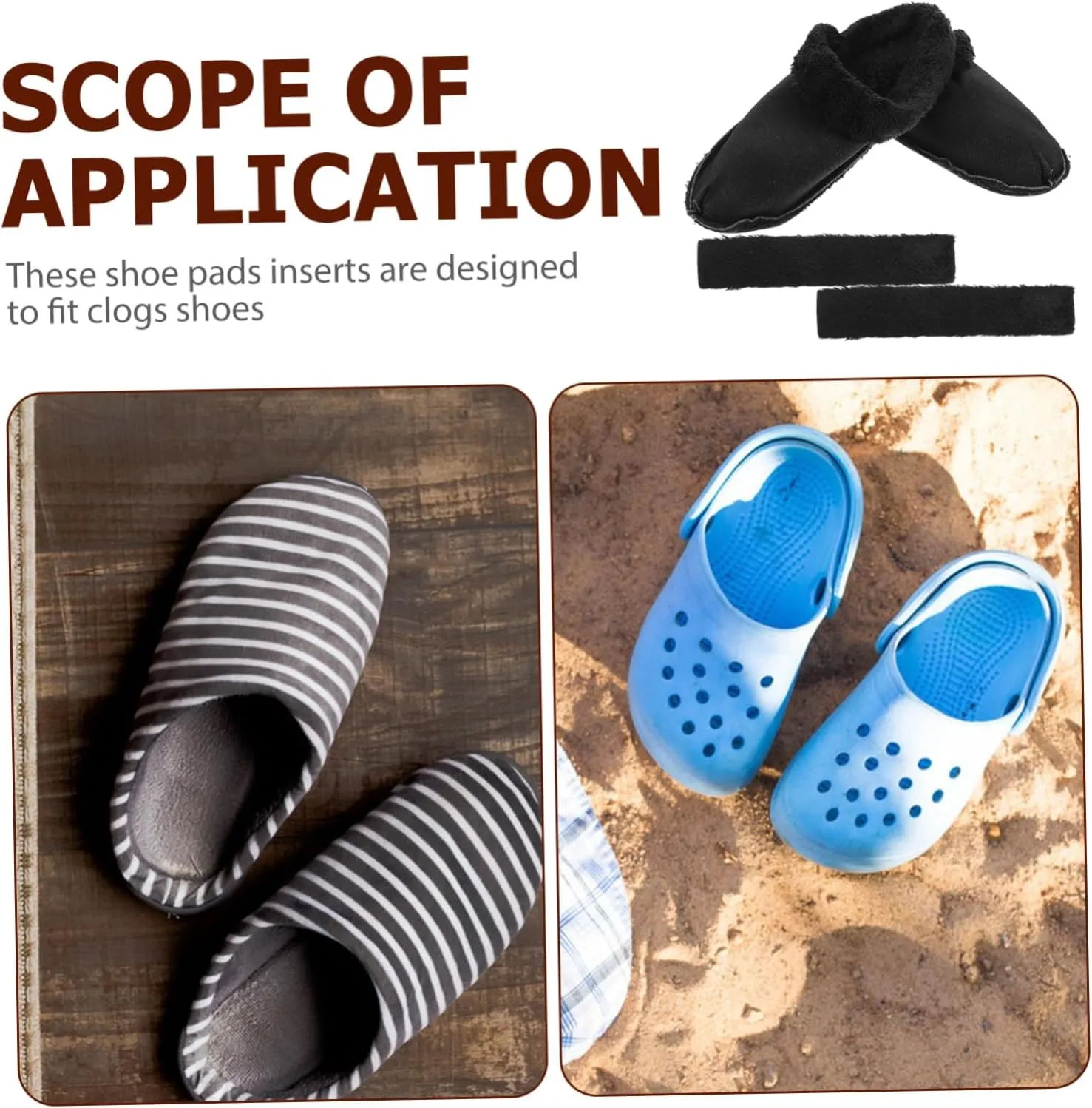 Thermal Cover Grip Shoe Insoles Fleece Insoles Sandals Insoles Shoes Insoles Filler Slippers Snow Heel