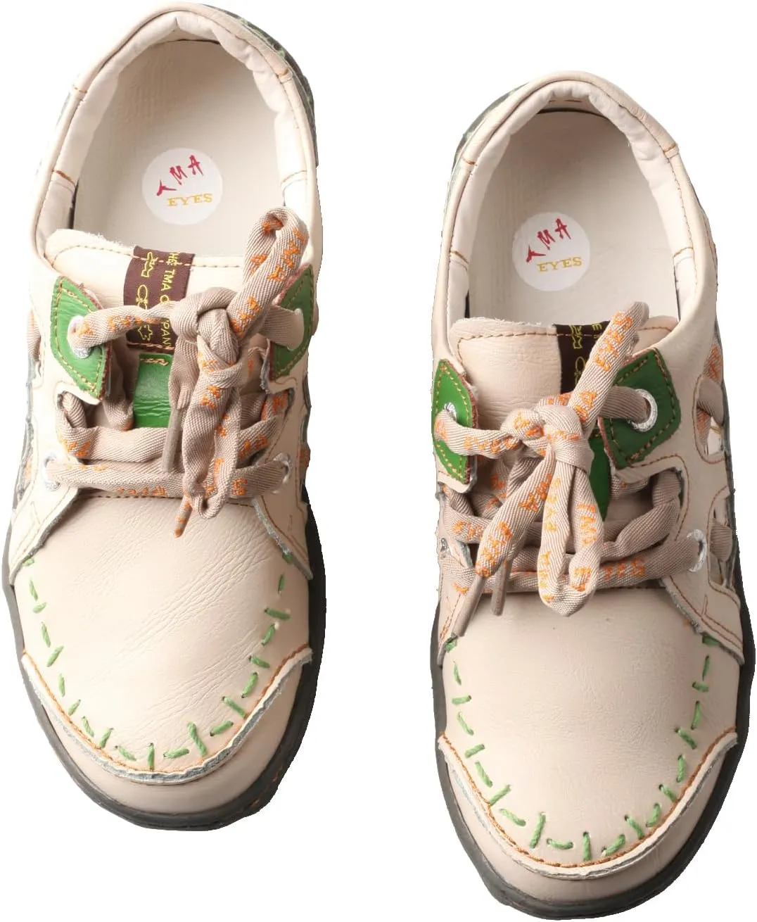 TMA EYES Women's lace-up Casual Comfortable Flat Fashion Walking Non-Slip Shoes