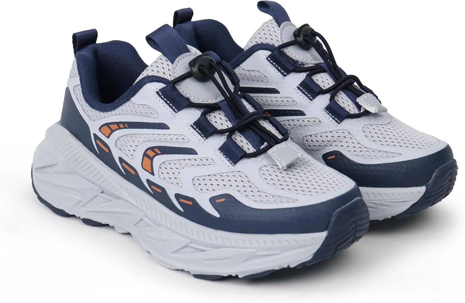 Tobfis Kids Boys Girls Arch Support Bungee Trail Running Tennis Hiking Athletic Shoes Lightweight Breathable Walking Sneakers(Toddler/Little Kid/Big Kid)