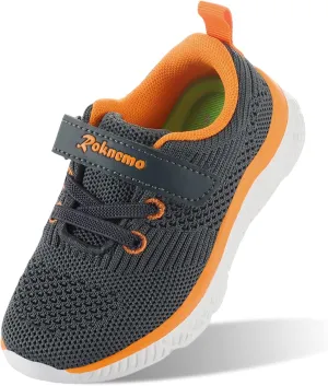 Toddler Tennis Shoes Boys Girls Athletic Running Sneakers Lightweight Little Kids Walking Shoes Slip-on Shoes