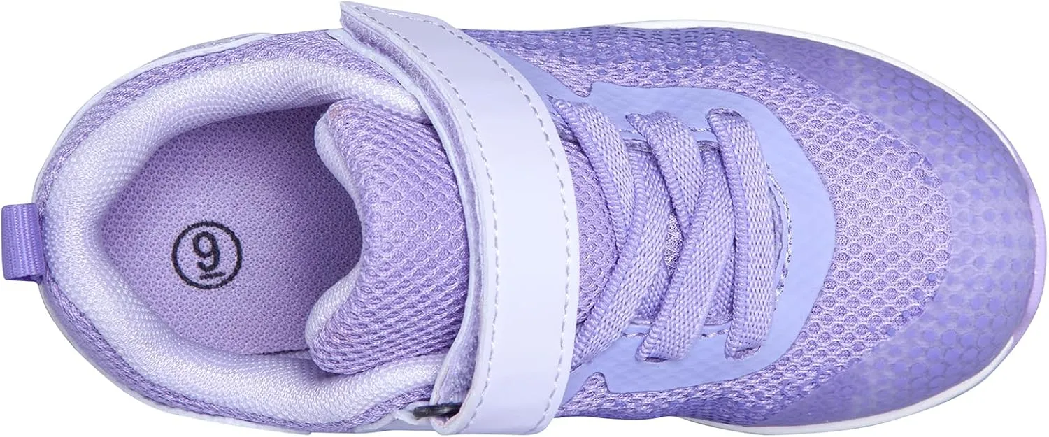 Toddler/Little Kid Girls Sneakers Athletic Sport Tennis Shoes for Running Walking