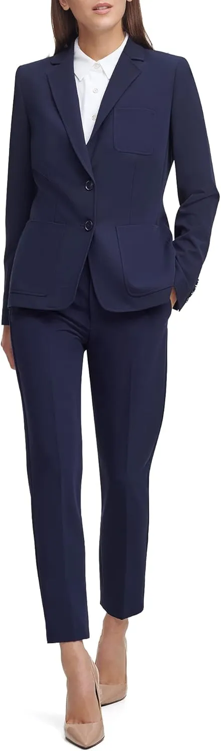 Tommy Hilfiger Women's Work Two Button Blazer Jackets
