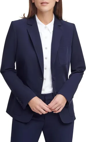Tommy Hilfiger Women's Work Two Button Blazer Jackets