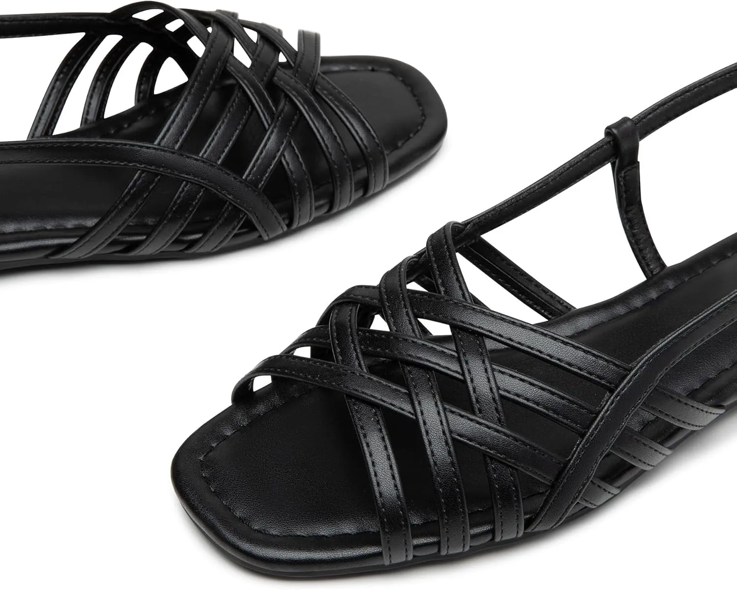 Trary Women's Flat Sandals Gladiator Sandals for Women Comfortable Ankle Strap Sandals Casual Fisherman Strappy Sandals for Women Dressy Summer Beach Shoes