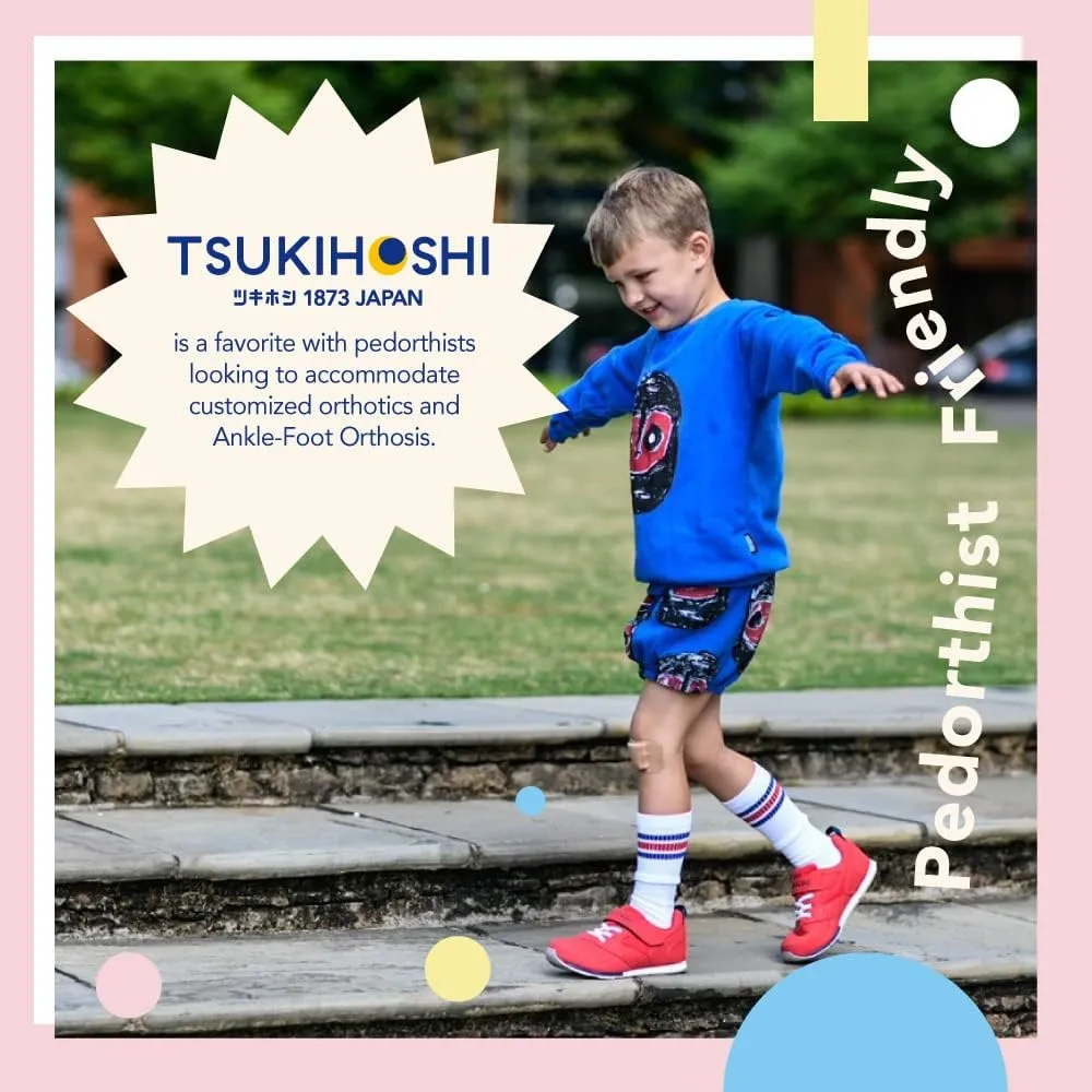 TSUKIHOSHI Girl's, Racer Sneakers Crimson