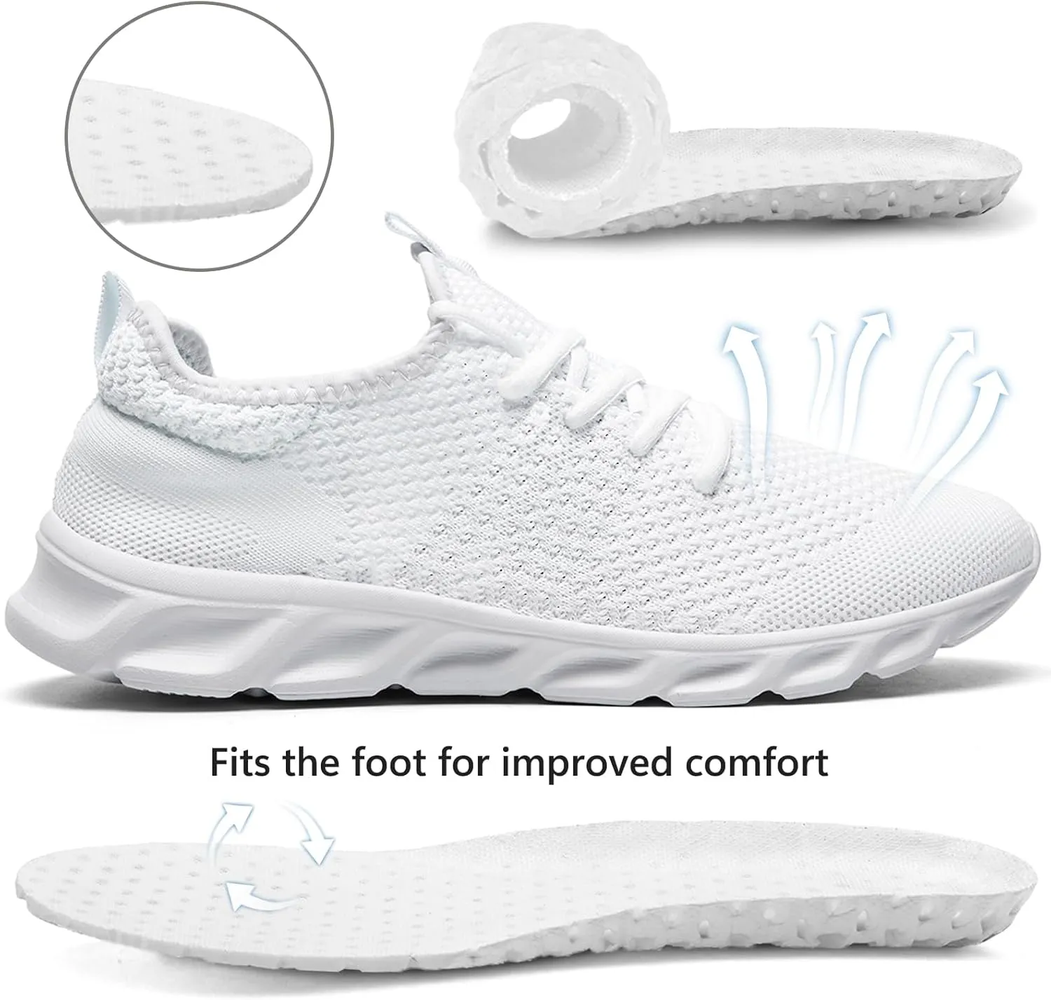 Tvtaop Running Shoes Womens Sneakers Tennis Walking Workout Gym Shoes Lightweight Comfortable Trail Running